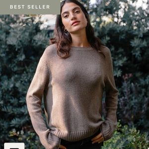 Jenni kayne everyday sweater. Taupe